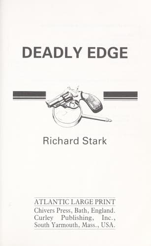 Deadly Edge (Violent World of Parker, No 6)