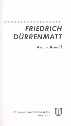 Friedrich Dürrenmatt