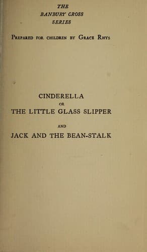 Cinderella, or, The little glass slipper