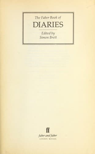 The Faber book of diaries