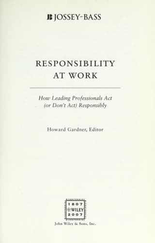 Responsibility at work