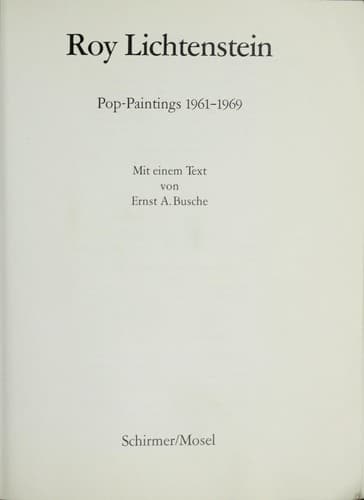 Roy Lichtenstein