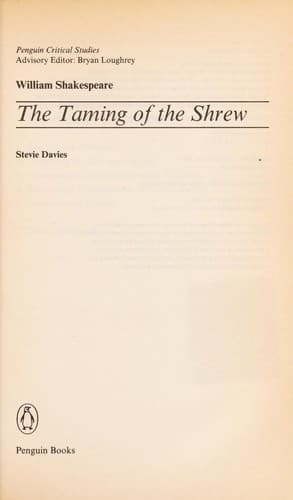 William Shakespeare, The taming of the shrew