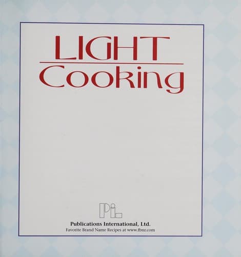 Light Cooking (Favorite Brand Name Recipes)