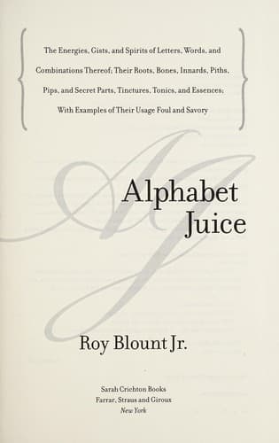 Alphabet juice