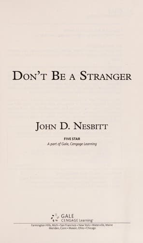 Don't be a stranger