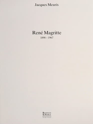 Rene Magritte, 1898-1967