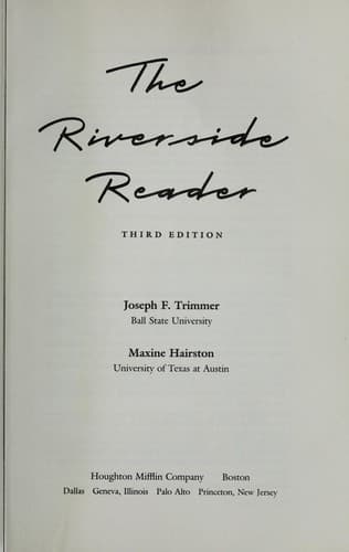 The Riverside reader