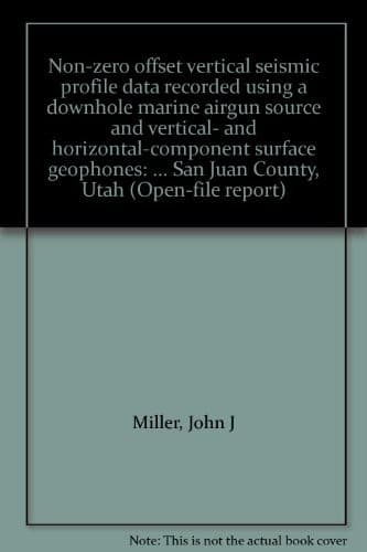 Non-zero offset vertical seismic profile data recorded using a downhole marine airgun source and vertical- and horizontal-component surface geophones