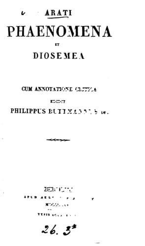 Arati phaenomena et diosemea
