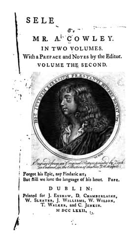 Select Works of Mr. A. Cowley