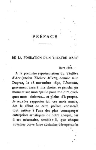 Théâtre, avec un dessin inédit de Paul Gauguin