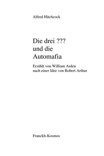 Die drei??? und die Automafia