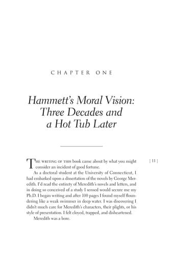 Hammett's moral vision
