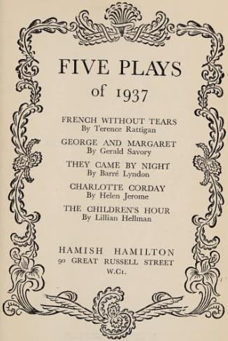 Five plays of 1937