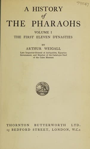 A history of the pharaohs ...