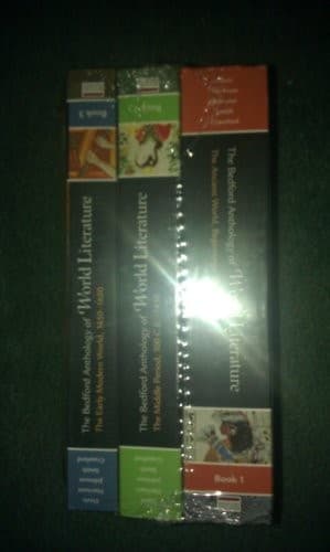 Bedford Anthology of World Literature Books 1, 2, and 3 & Writing about Literature with 2009 MLA Update