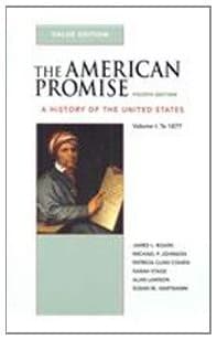 American Promise 4e V1 Value Edition & Bedford Glossary for U.S. History