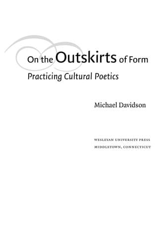 On the outskirts of form