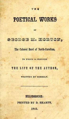The poetical works of George M. Horton