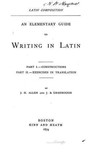 Latin Composition