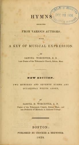 Hymns selected from various authors