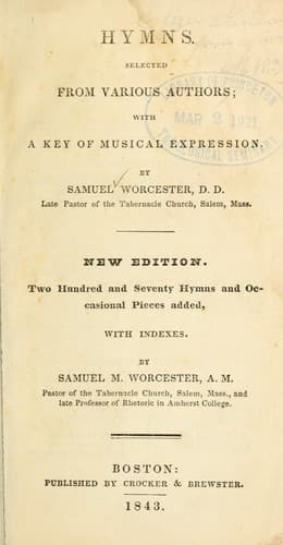 Hymns selected from various authors