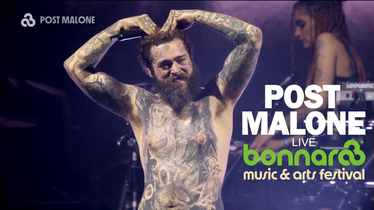 Post Malone live at Bonnaroo 2024