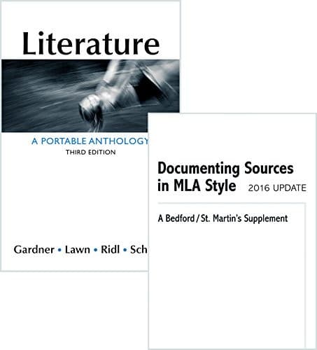 Literature : A Portable Anthology 3e & Documenting Sources in MLA Style