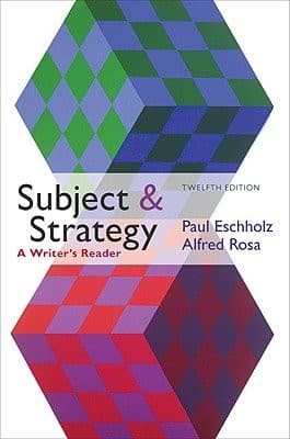 Subject and Strategy 12e & i-claim