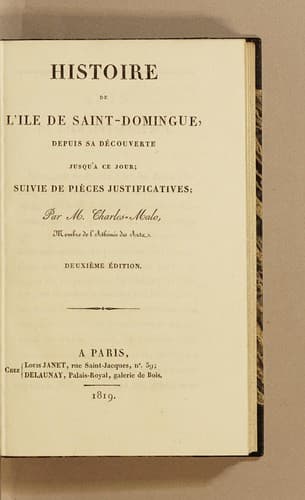 Histoire de l'ile de Saint-Domingue, depuis sa découverte jusqu'à ce jour