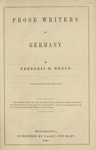 Prose writers of German