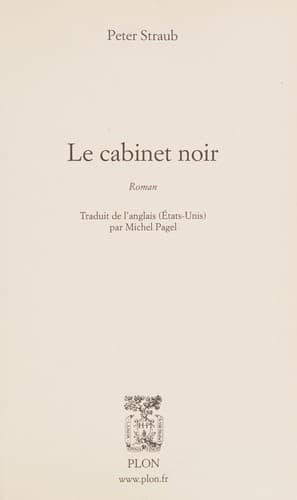 Le cabinet noir