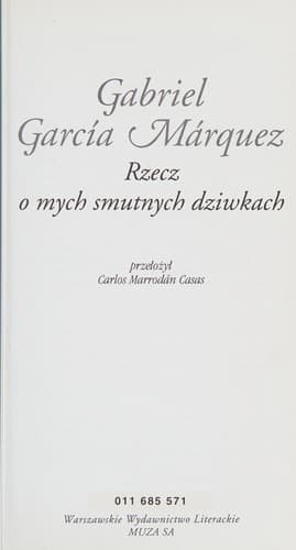 Rzecz o mych smutnych dziwkach