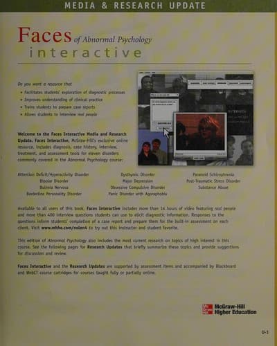 Abnormal Psychology Interactive Edition