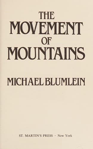 The movement of mountains