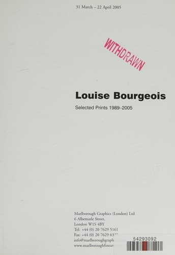 Louise Bourgeois