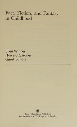 Fact, fiction, and fantasy in childhood