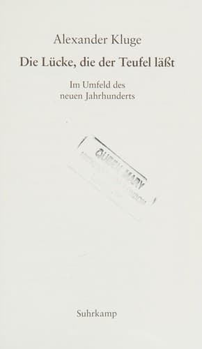 Die Lcke, die der Teufel lt