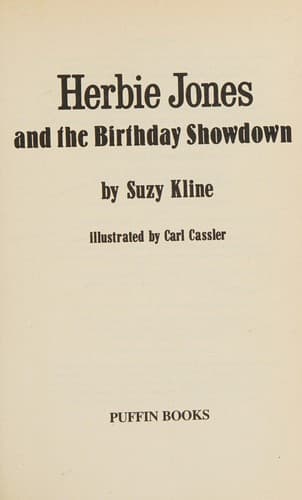 Herbie Jones and the Birthday Showdown