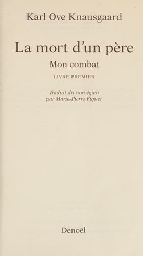 Mon combat (Tome 1) - La mort d'un père (Folio t. 5964) (French Edition)