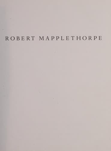 Robert Mapplethorpe