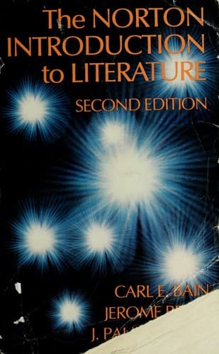 The Norton introduction to literature--second edition