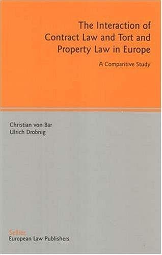 The interaction of contract law and tort and property law in Europe