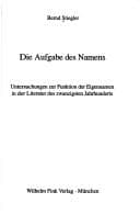 Die Aufgabe des Namens