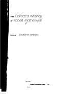 The collected writings of Robert Motherwell