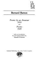 Poems, 1818, by an amateur and Poems, 1820