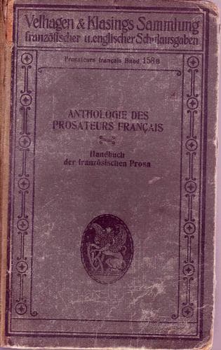 Anthologie des prosateurs français contemporains .... (1850 à nos jours)