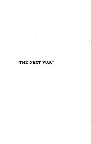 "The next war"