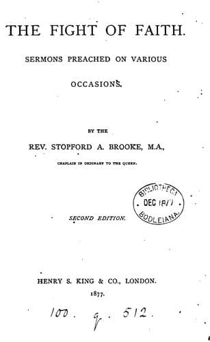 The fight of faith, sermons
